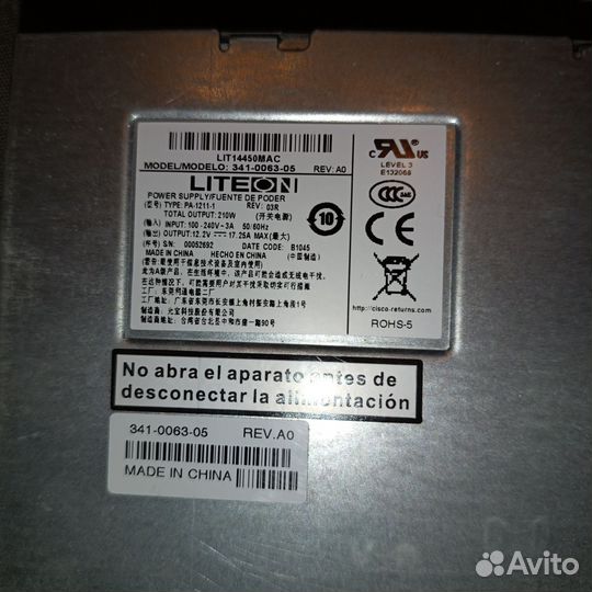 Блоки питания Cisco