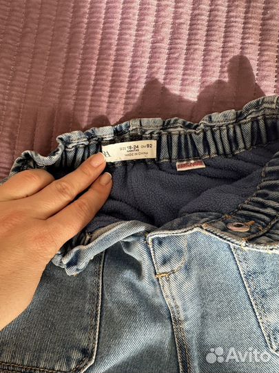 Джинсы утепленные zara 92