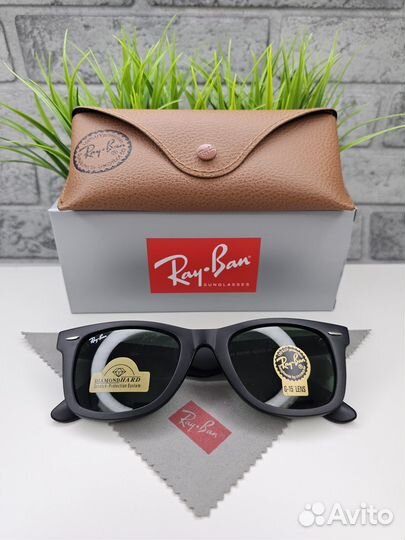 Очки Ray Ban Wayfarer 2140 Green Стекло