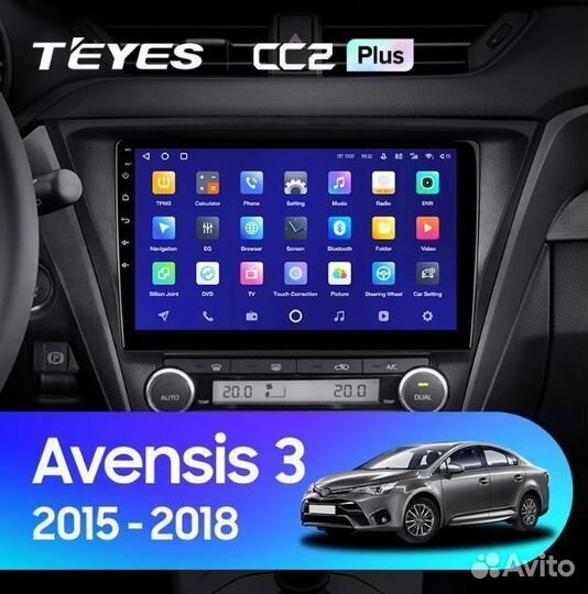 Магнитола Toyota Avensis 3 рест CC2 Plus 6/128