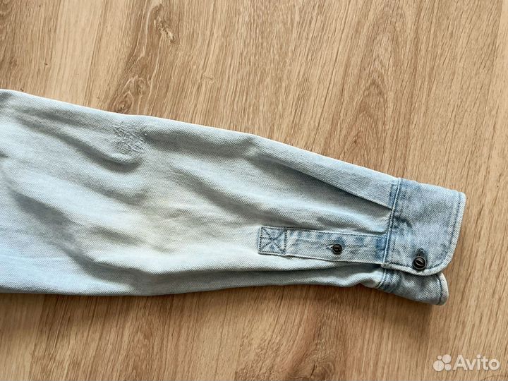 Джинсовая рубашка pull&bear