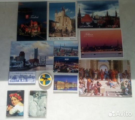 Открытка Магнитик Европа и Россия новые