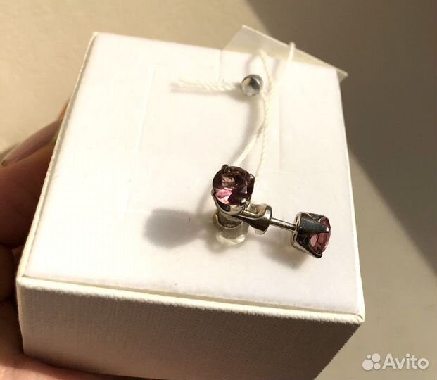 Серьги пусеты серебро 925