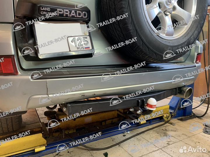 Фаркоп Toyota Land Cruiser Prado 2002-2009, рама и крюк шар 50 мм, 259