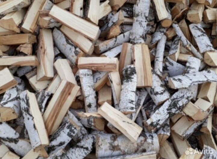 Дрова березовые колотые сухие
