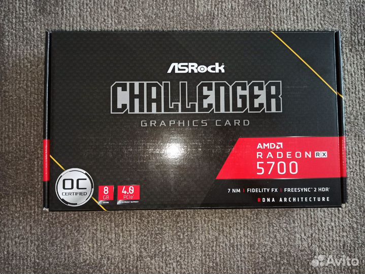 Видеокарта RX 5600 XT RX 5700 XT sapphire asrock