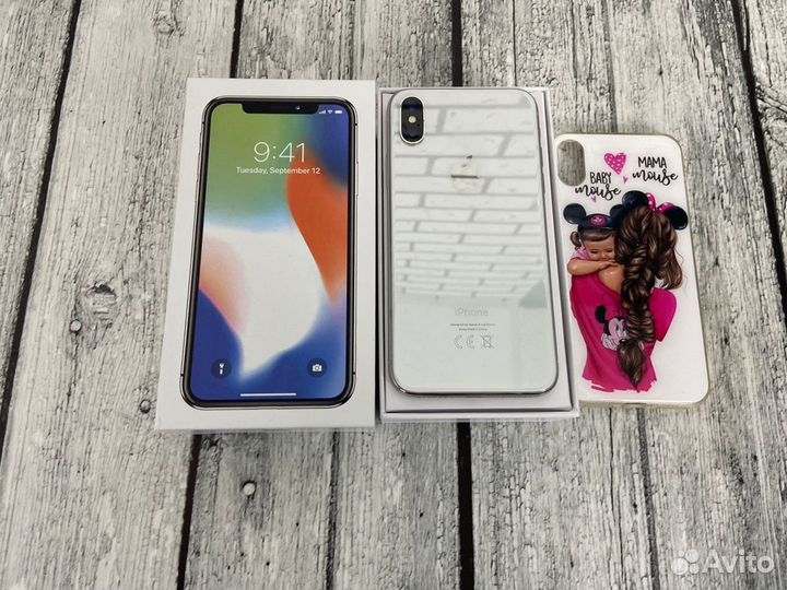 iPhone X 64 gb silver A1377