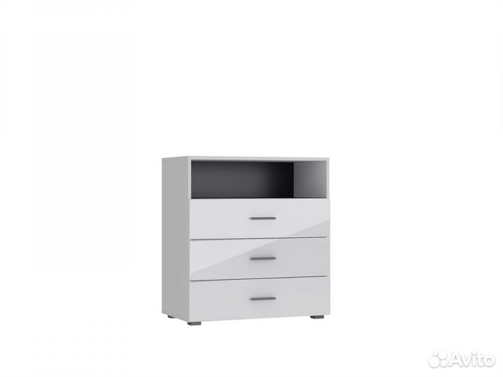 Комод белый глянец
