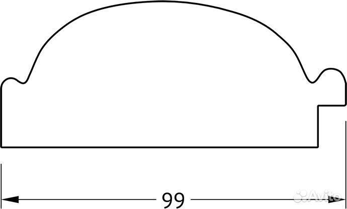 Зеркало Evoform Exclusive BY 3598 79x169 см визант