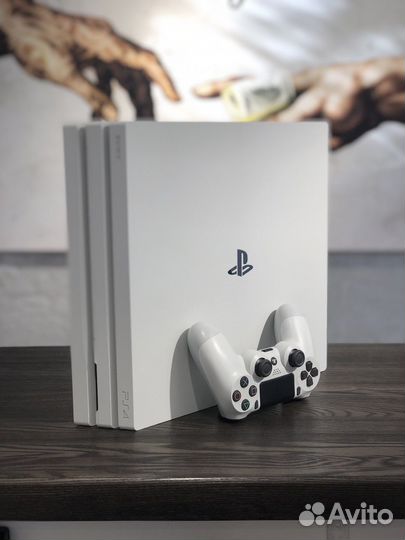 Sony playstation 4 PRO 1TB: Белая 71 Ревизия