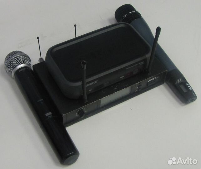 Микрофоны Shure SM58 & JTS радио Pro вокальные 2шт