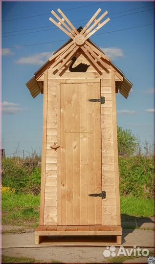 Уличный туалет деревянный GAR206