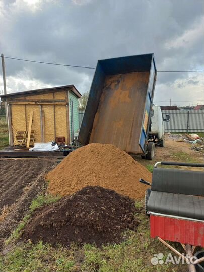 Песок щебень доставка газель