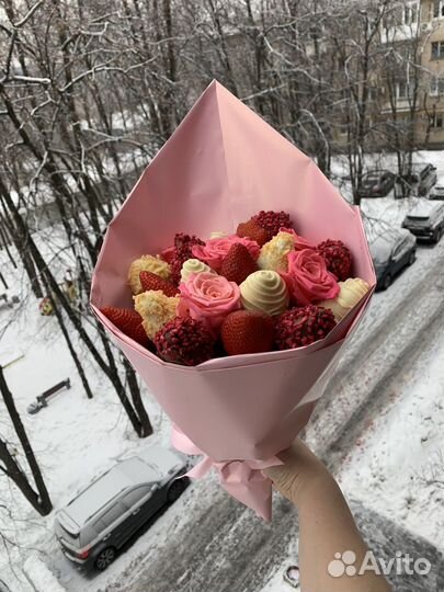 Клубника в шоколаде, Букеты из клубники