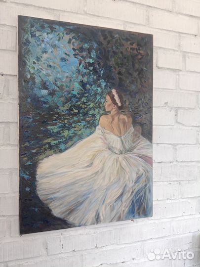 Картина маслом на холсте балерина