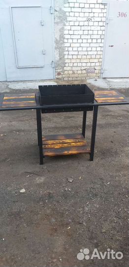 Мангал с печью под казан