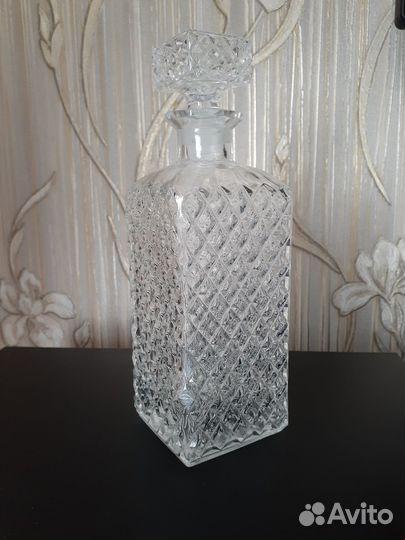 Штоф хрустальный богемия со стаканами