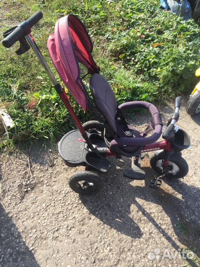 Детский велосипед с родительской ручкой