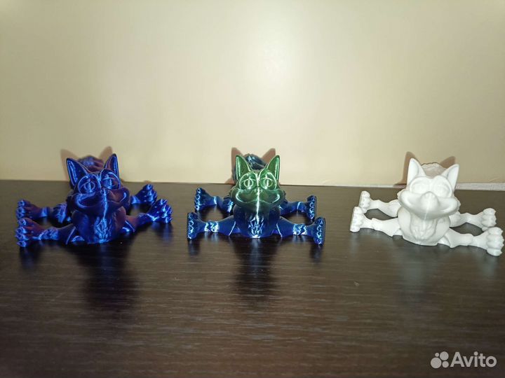 Подвижная лисичка игрушка 3D печать