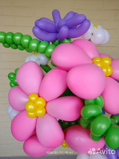 Цветы из воздушных шаров