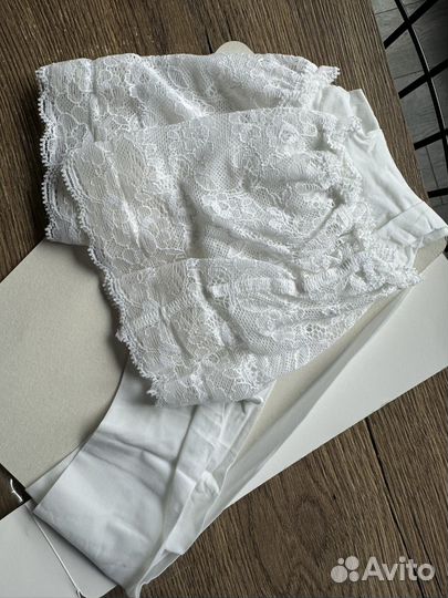 Чулки calzedonia белые размер M/L