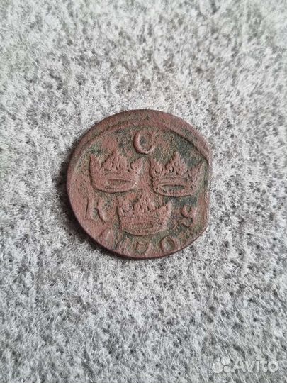 Монета-1670г.Шведция