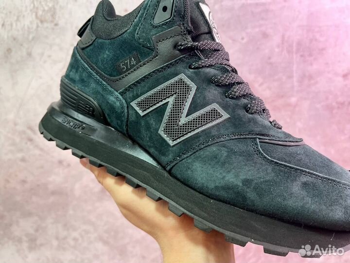 Кроссовки New Balance 574 stone island с мехом