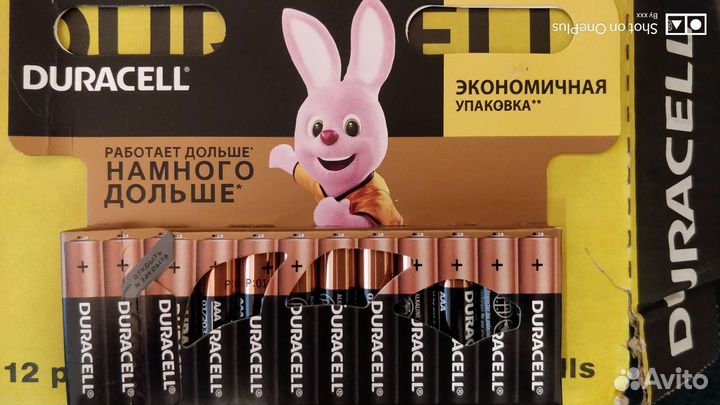 Батарейки duracell тип ааа, аа 12шт