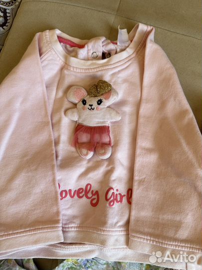 Пакет одежды для девочки 80 86 92