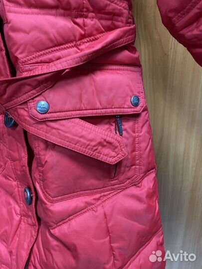 Куртка-пуховик красная р. 152 для девочки