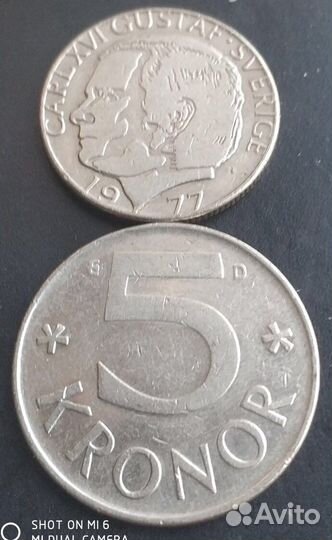 Монеты Швеции
