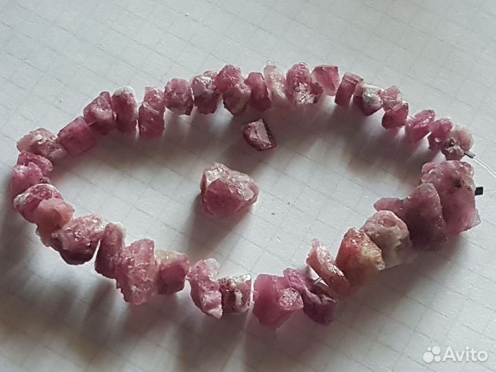 Родохрозит галтовка бусины