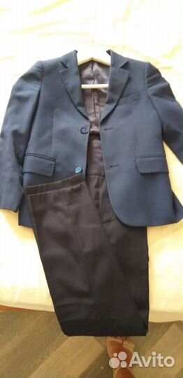 Школьный костюм для мальчика 134 синий