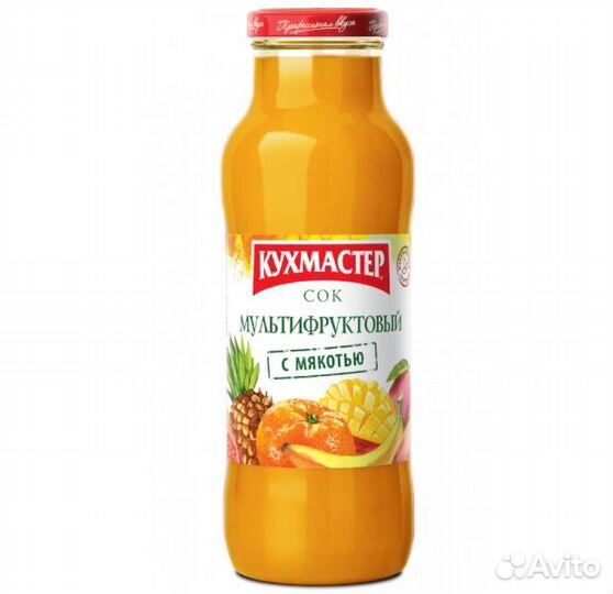 Сок Кухмастер Мультифруктовый с мякотью 700мл