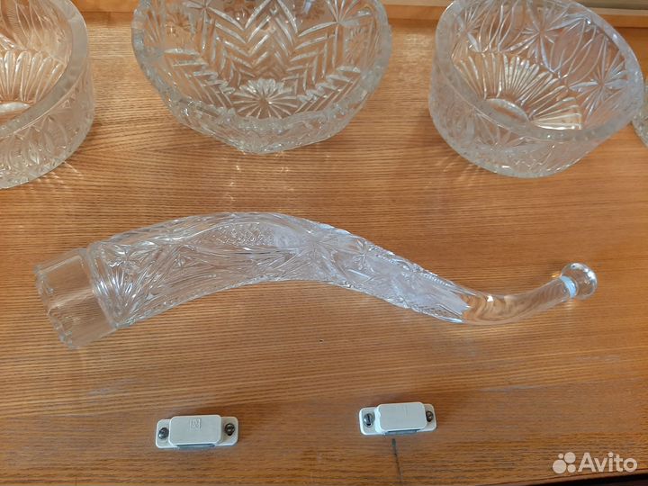 Хрустальные салатники и конфетницы СССР