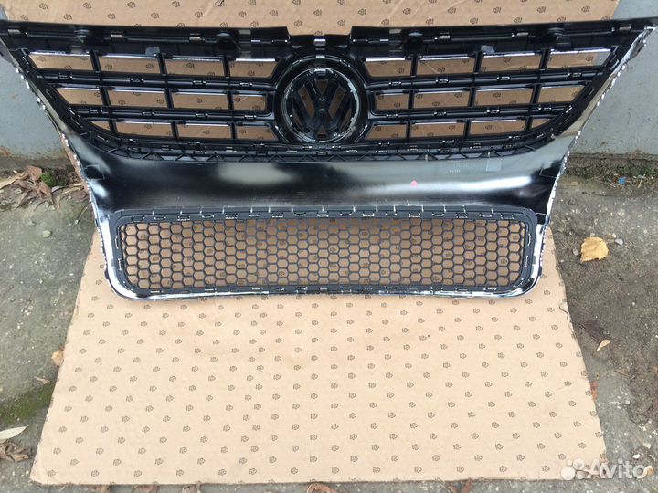Решетка радиатора vw touareg 1 рест 2007-2010