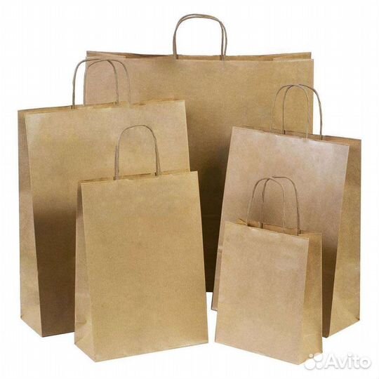 Крафт пакеты с ручками