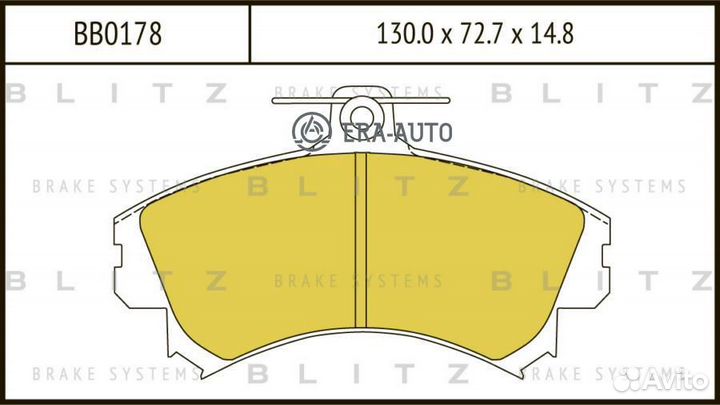 Blitz BB0178 Колодки тормозные дисковые перед