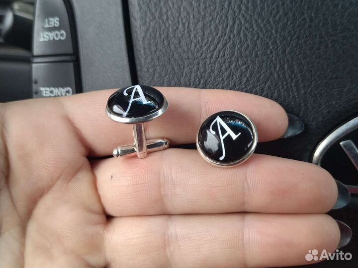 Запонки унисекс именные для рубашки