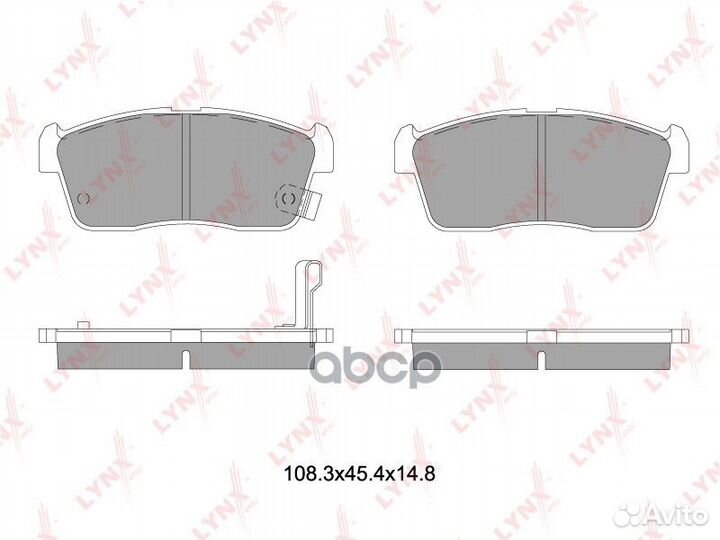 Колодки тормозные дисковые перед suzuki SWI
