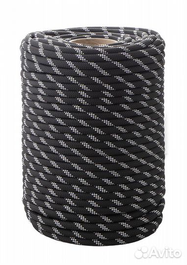 Веревка «Высота 11» статическая 11мм - 100м, Чёрн