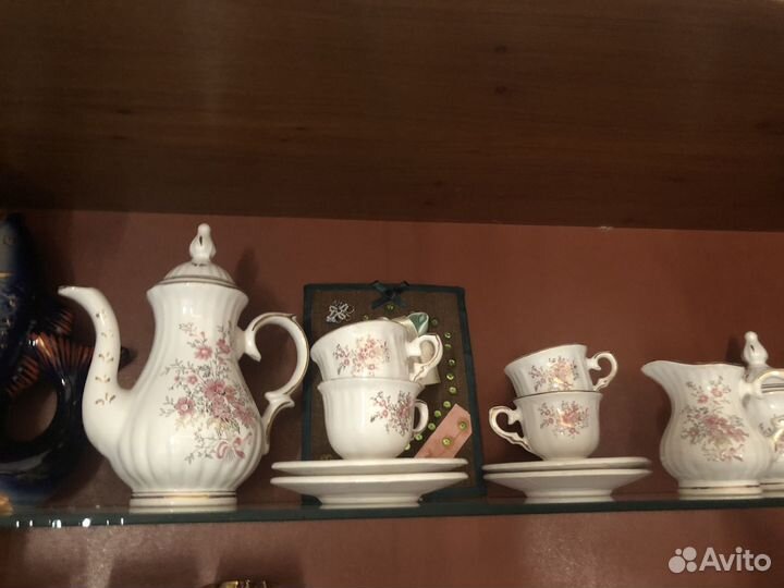 Новый Кофейный сервиз фарфор