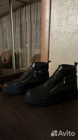 Зимние натуральная кожа сапоги 38 размер