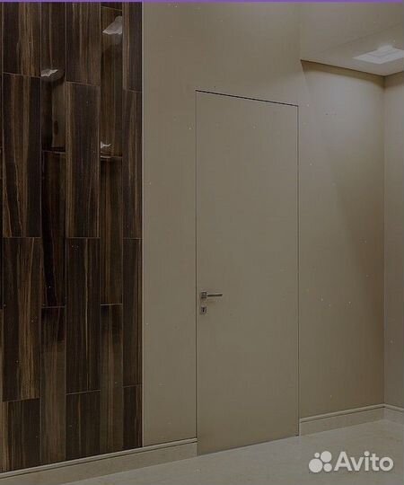 Дверь скрытая межкомнатная кромка ABS толщина полотна 56 мм 2000х600