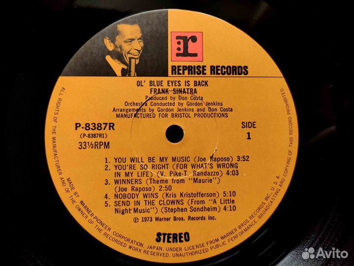 Frank Sinatra – Ol' Blue Eyes Is Back Japan 1973 3