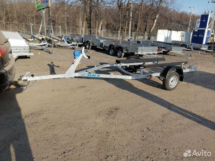 Прицеп лодочный с опорным колесом мзса