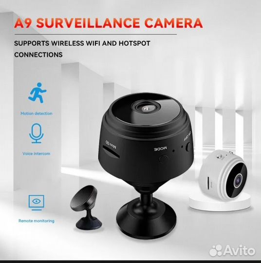 Wifi мини видео аудио камера А9