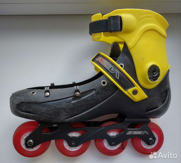 Роликовые коньки Seba, колеса-светяшки (45-46)