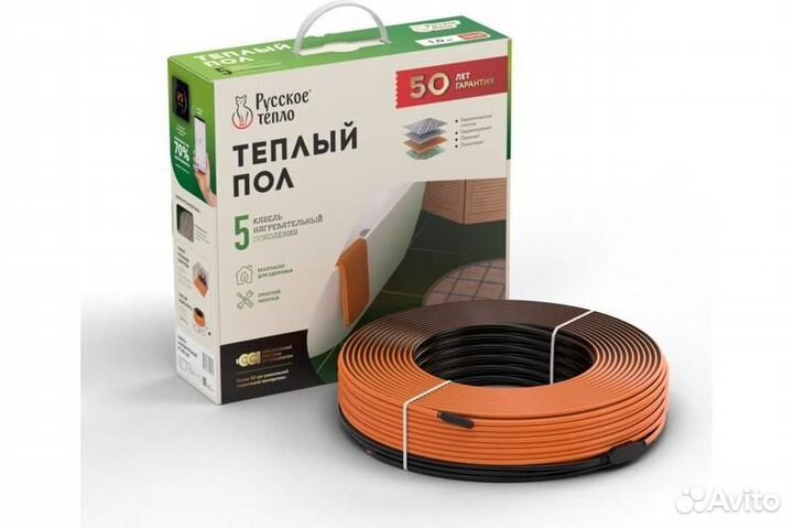 Комплект «Теплый пол» (кабель) рт-790-39.0 Русское