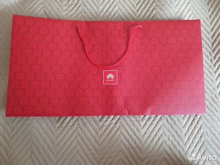 Большой фирменный пакет хуавей huawei 61х31х10см